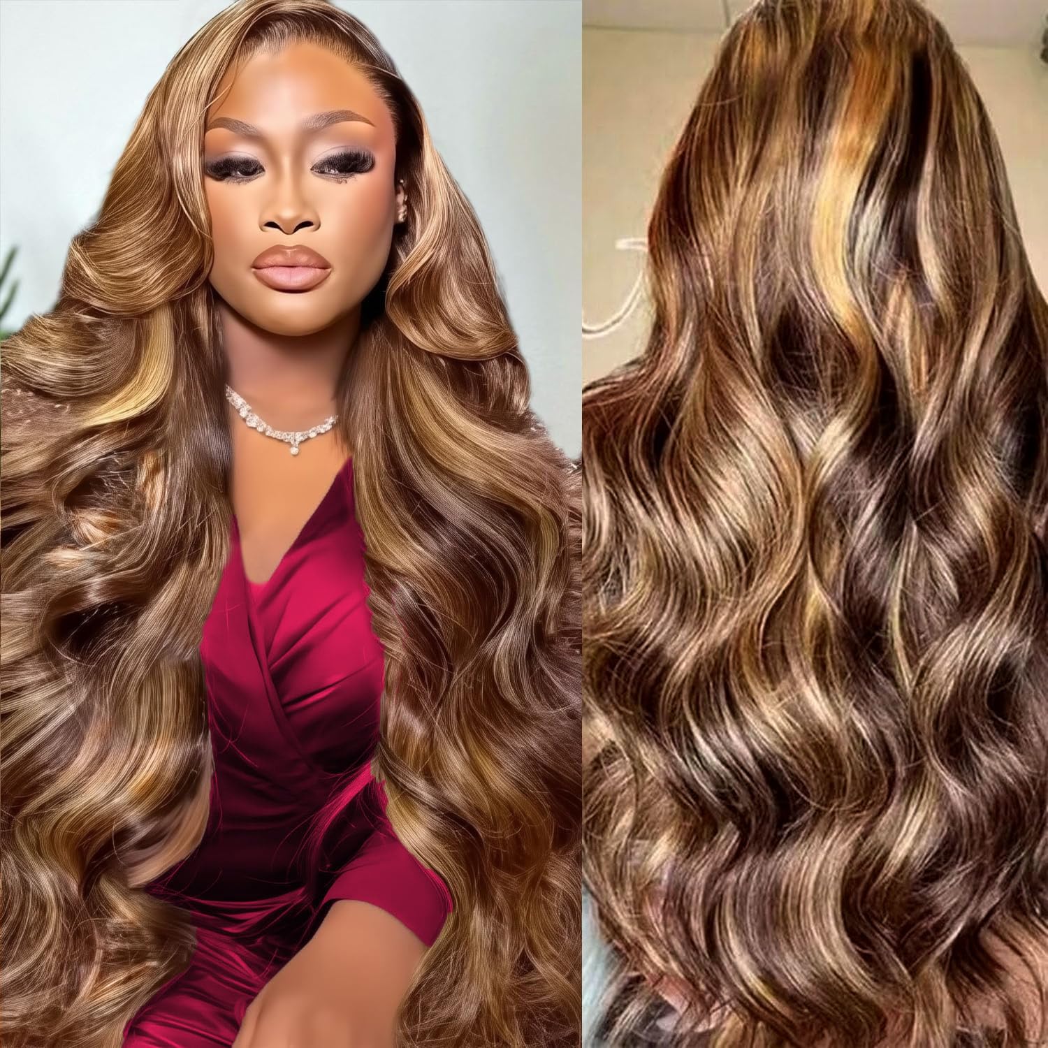 Human Hair Wigs - Perruques frontales en dentelle Body Wave