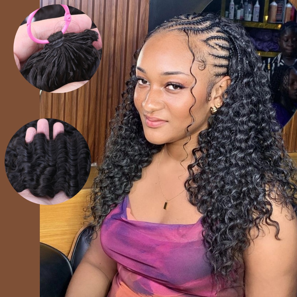 Hair Bundles - Cheveux humains tressés au crochet pour