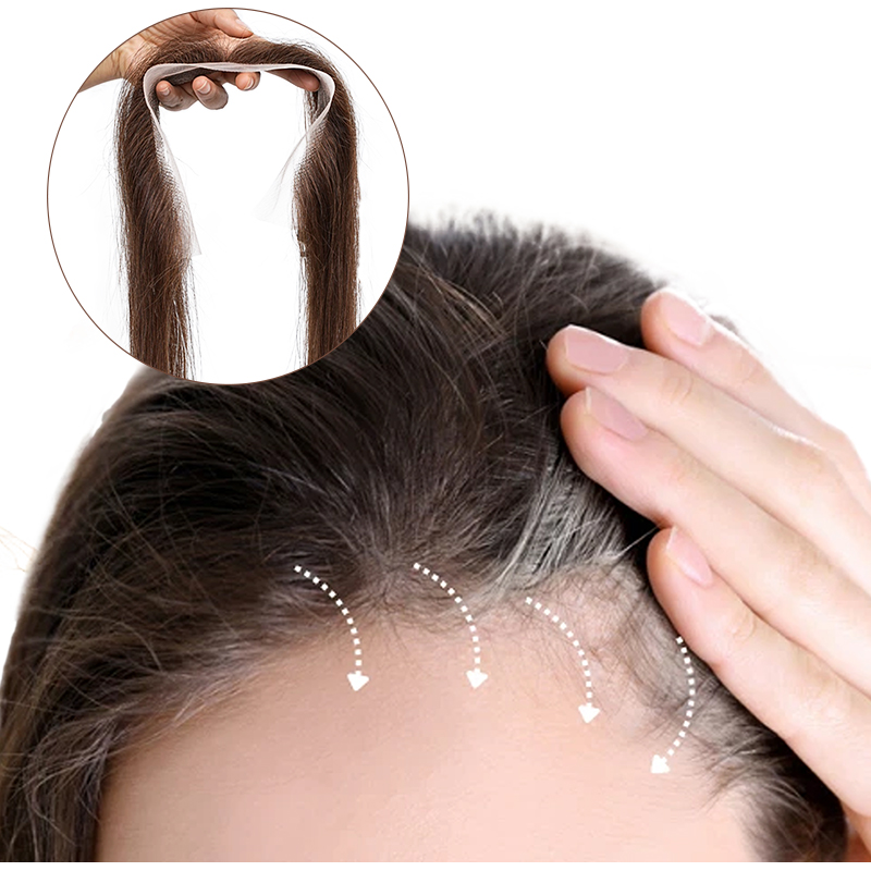 Invisible Tape In Extensions Real Hair - 2X13 pouces dentelle sans pince ligne
