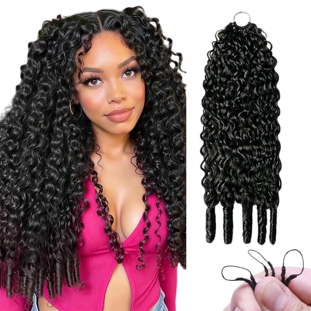 Hair Bundles - Cheveux humains bouclés birmanes, tresses à
