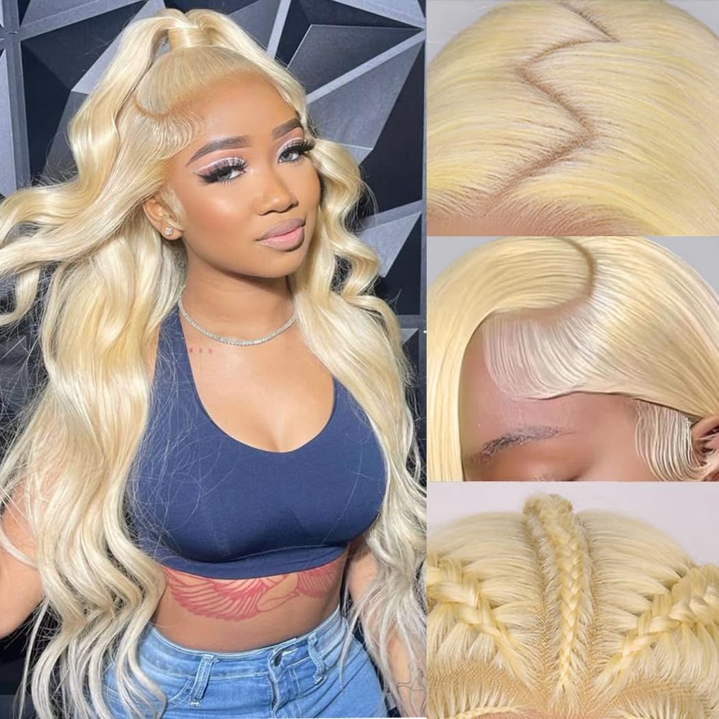 Perruque frontale en dentelle  - 613 Blonde Body Wave Lace Front Wig avis et prix