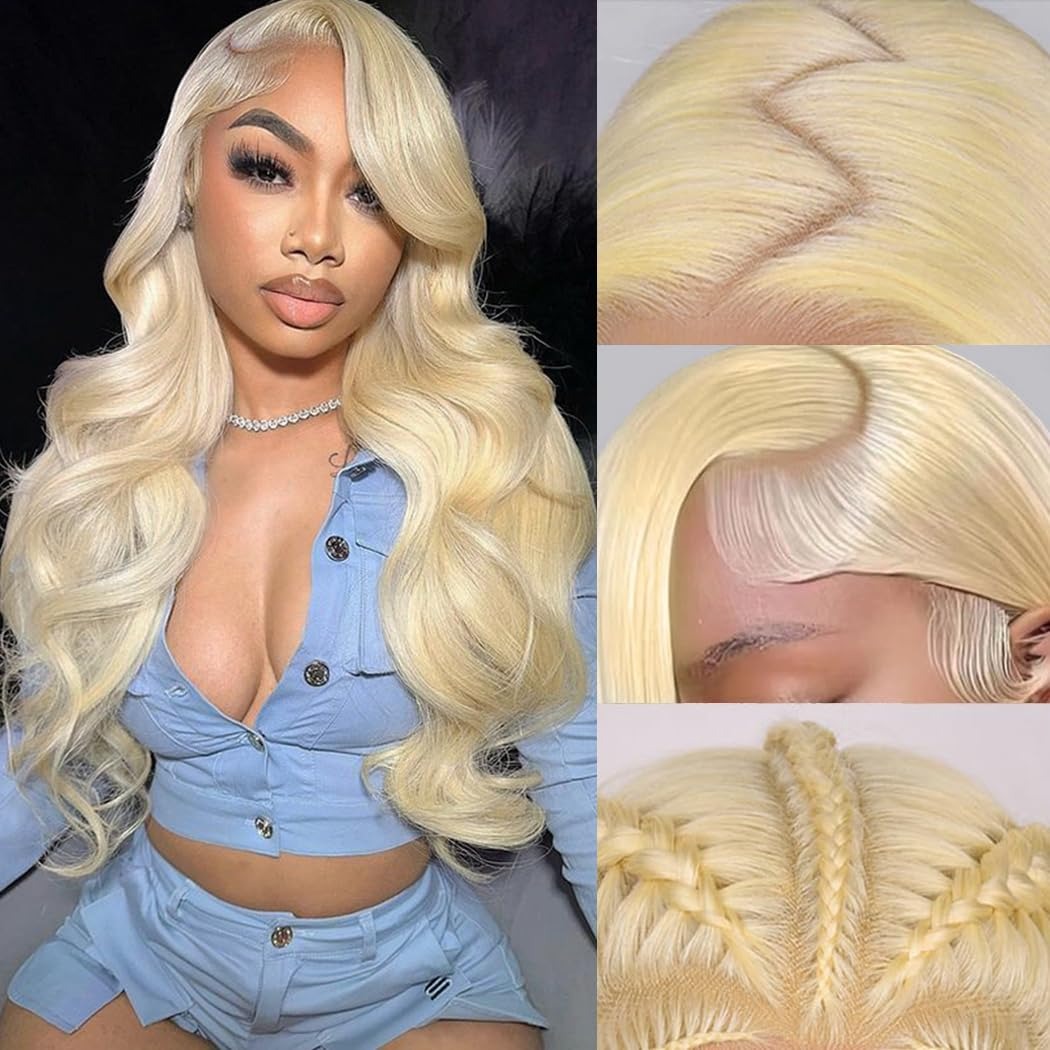 Perruque frontale en dentelle  - 613 Blonde Body Wave Lace Front Wig avis et prix