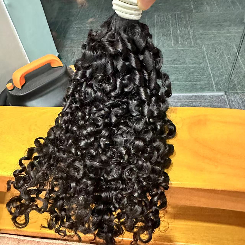 Pas de trame en vrac birman bo - Water Wave Bulk Human Hair For Braiding avis et prix