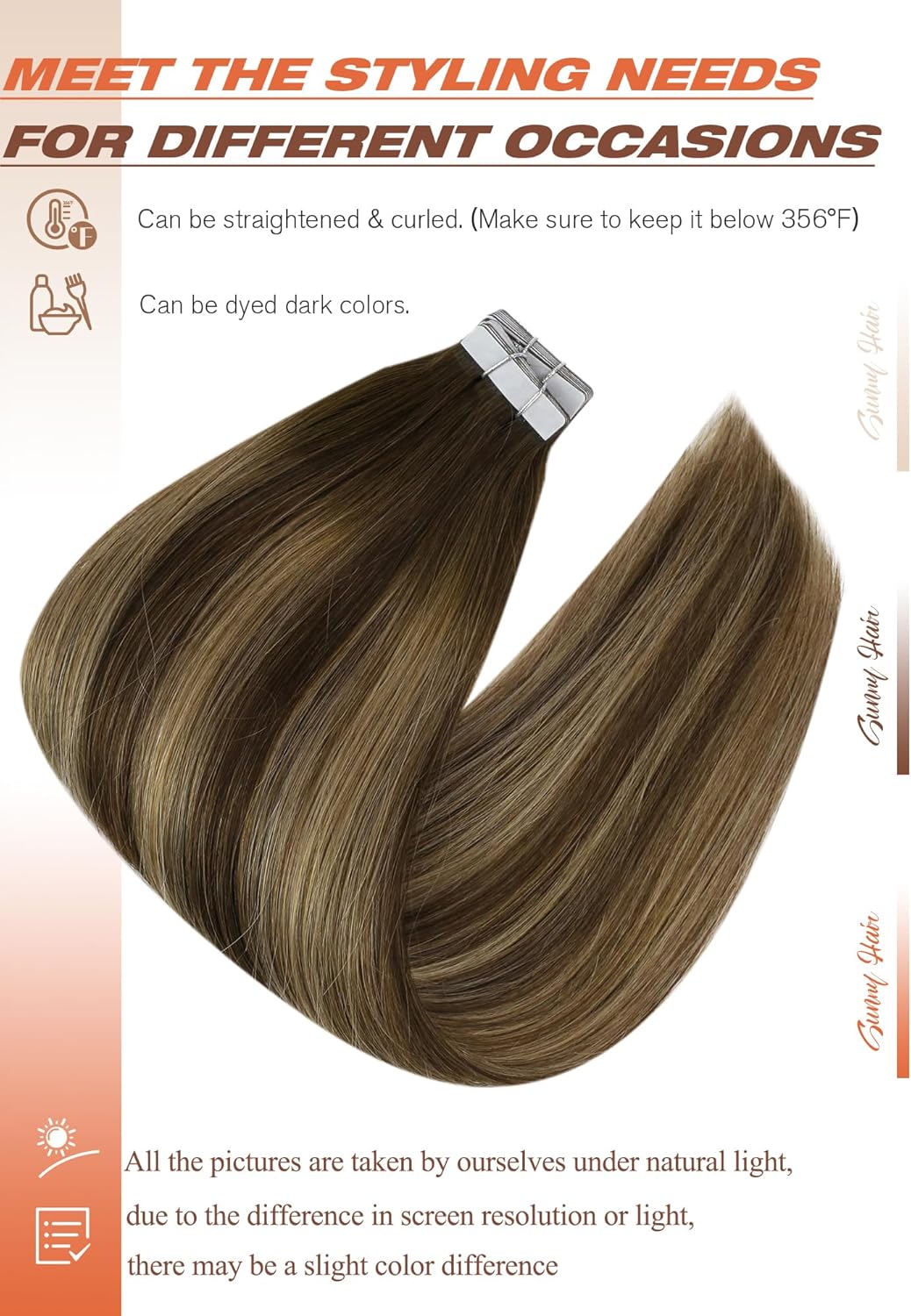 VeSunny – Extensions de cheveu - Invisible Tape In Extensions Real Hair avis et prix