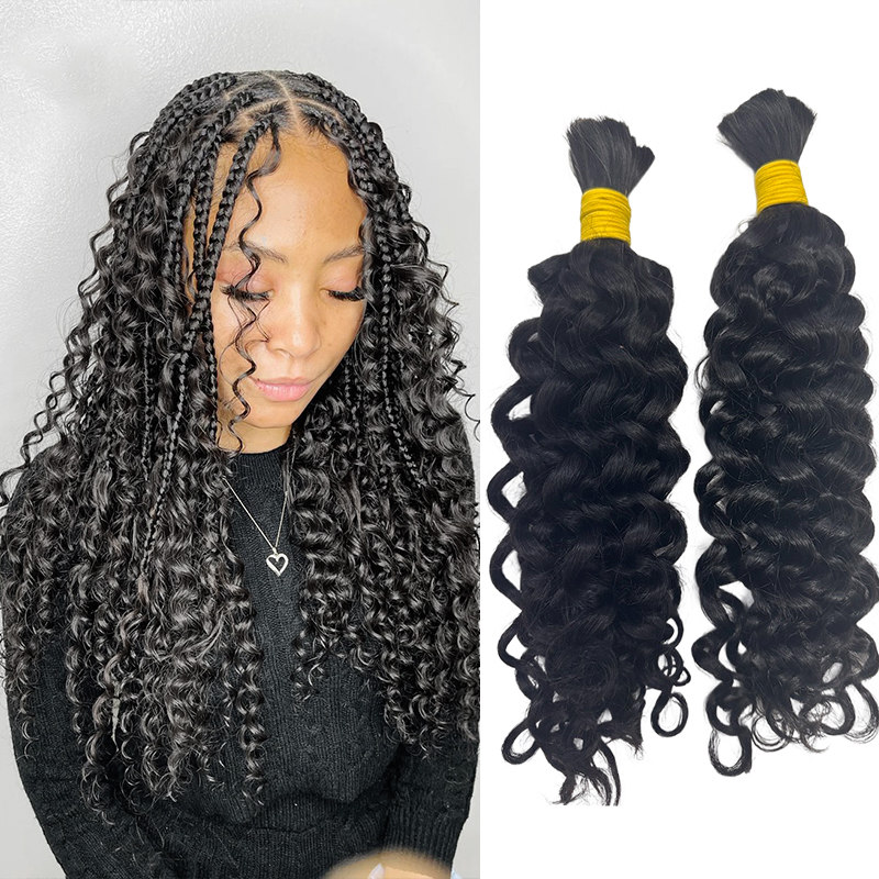 Cheveux humains à tresser pour - Water Wave Bulk Human Hair For Braiding avis et prix