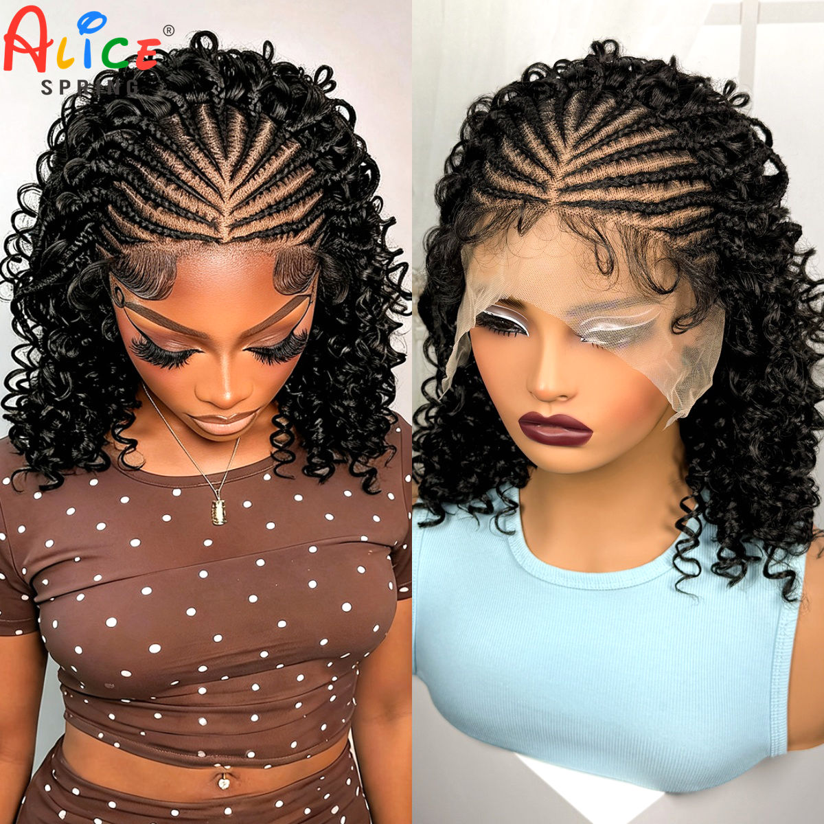 Perruques tressées synthétique - Synthetic Braided Wigs For Black Women avis et prix
