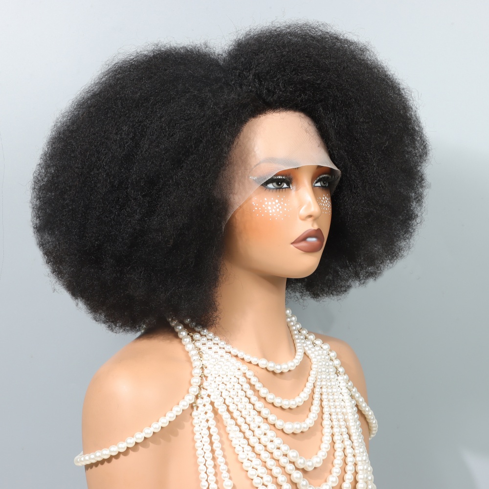 Perruques Afro de 14 pouces po - Glueless Wear And Go Human Hair Wig avis et prix