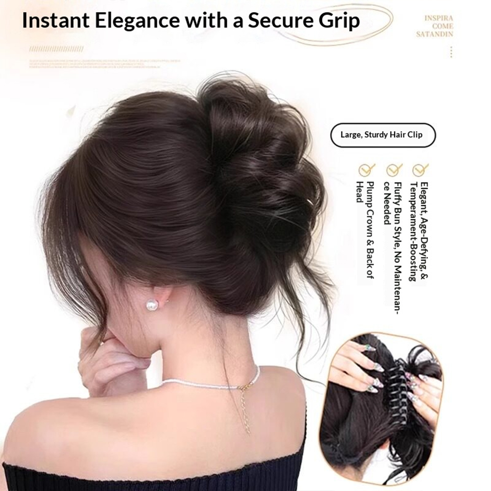 1 pièce Chignon élégant à pinc - Claw Clip Messy Bun Hair Piece avis et prix